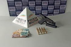 PM prende suspeito e apreende pistola 9mm no bairro Madre Maria de Jesus em Itabira